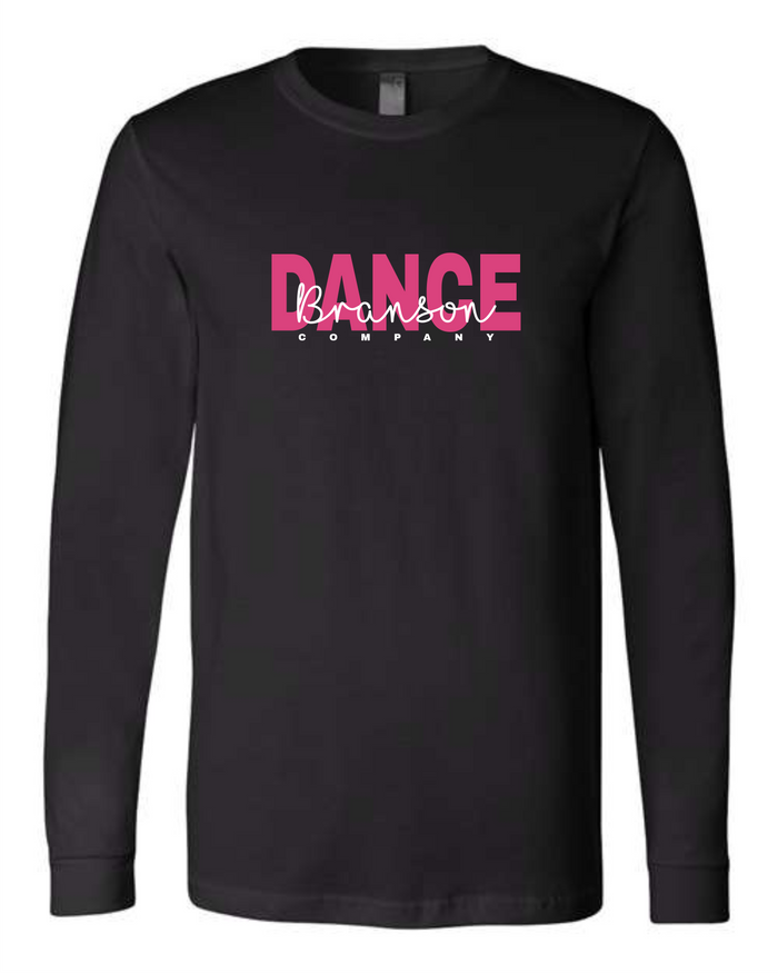 Long Sleeve Block Script Tee
