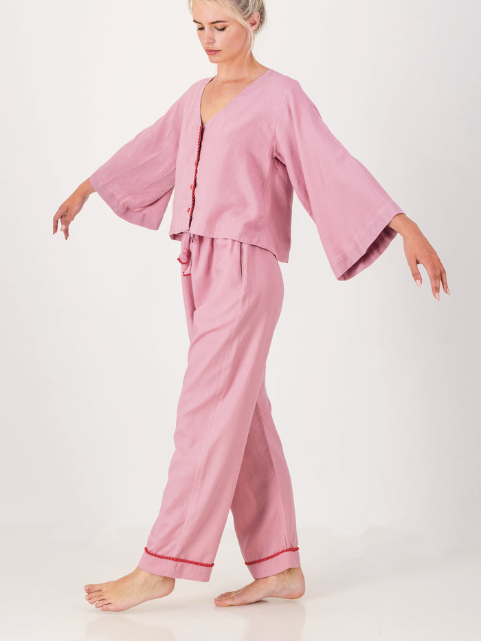 Loungy Linen Set - Long | Watermelon