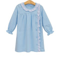 Lucille Dress- Light Blue Bitty Dot
