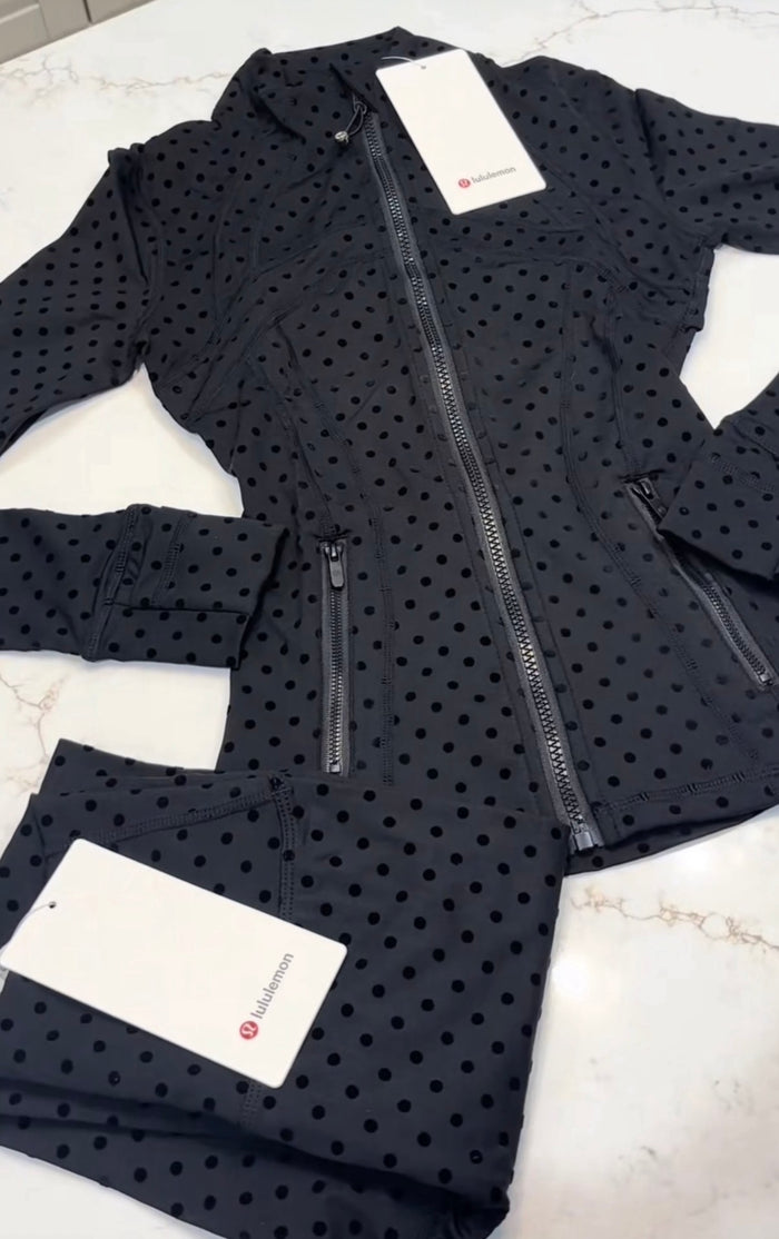 Lululemon polka set black