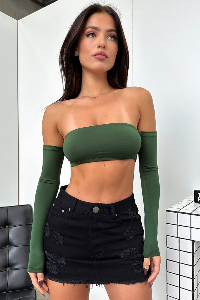 Mabel Mini Skirt - Black Denim