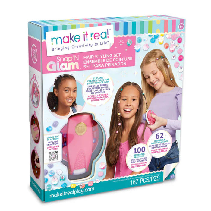 Make It Real - Snap N Glam Hair Styling Set 167 Pce