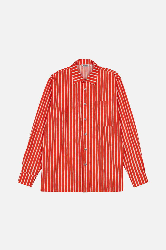 Marimekko Jokapoika Bright Red/Off White