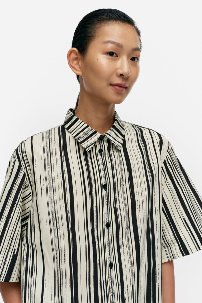 Marimekko Monoliitti Siluetti Cotton Poplin Dress