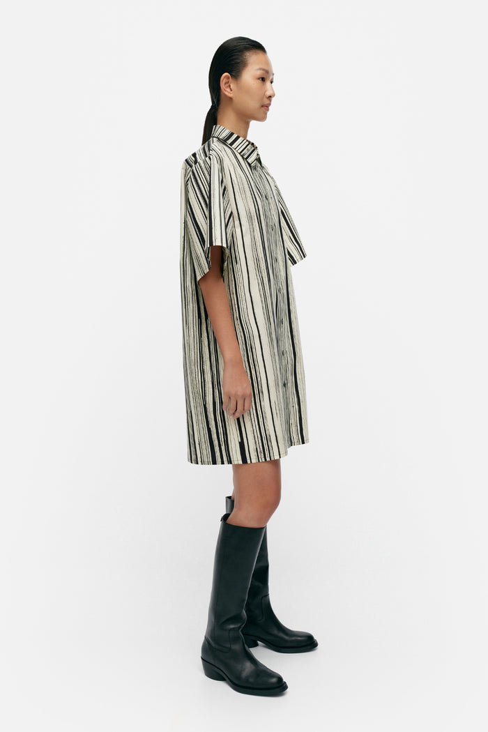 Marimekko Monoliitti Siluetti Cotton Poplin Dress
