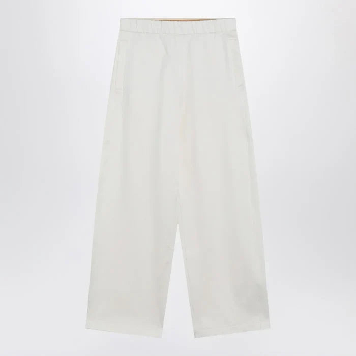 Max Mara - White silk blend trousers Brand Pants M