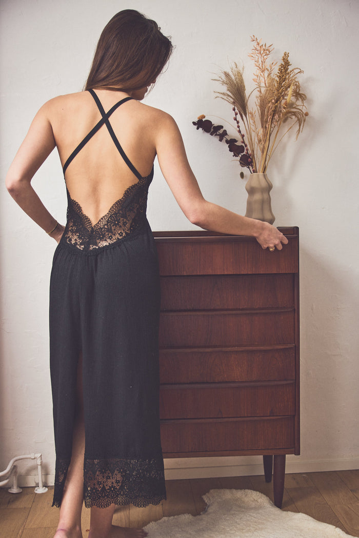 Maxi Full-Length Nightie | Ebony
