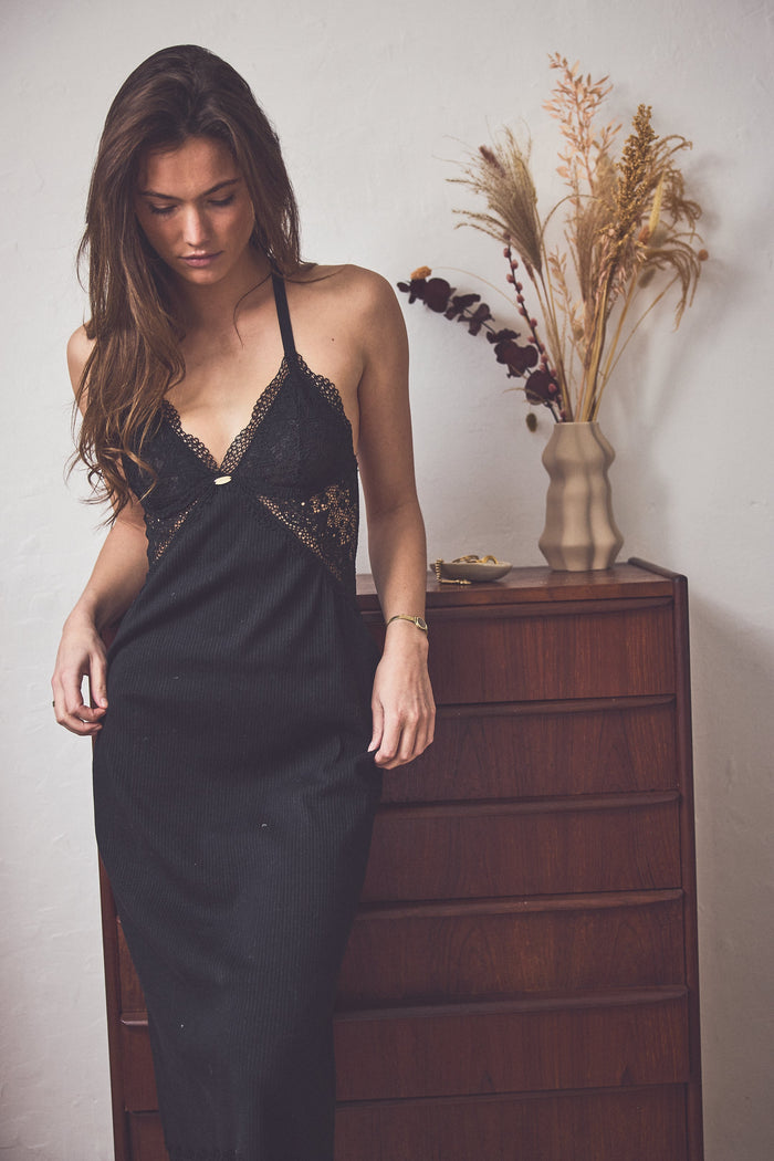 Maxi Full-Length Nightie | Ebony