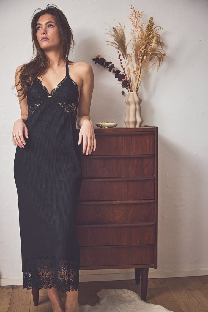 Maxi Full-Length Nightie | Ebony