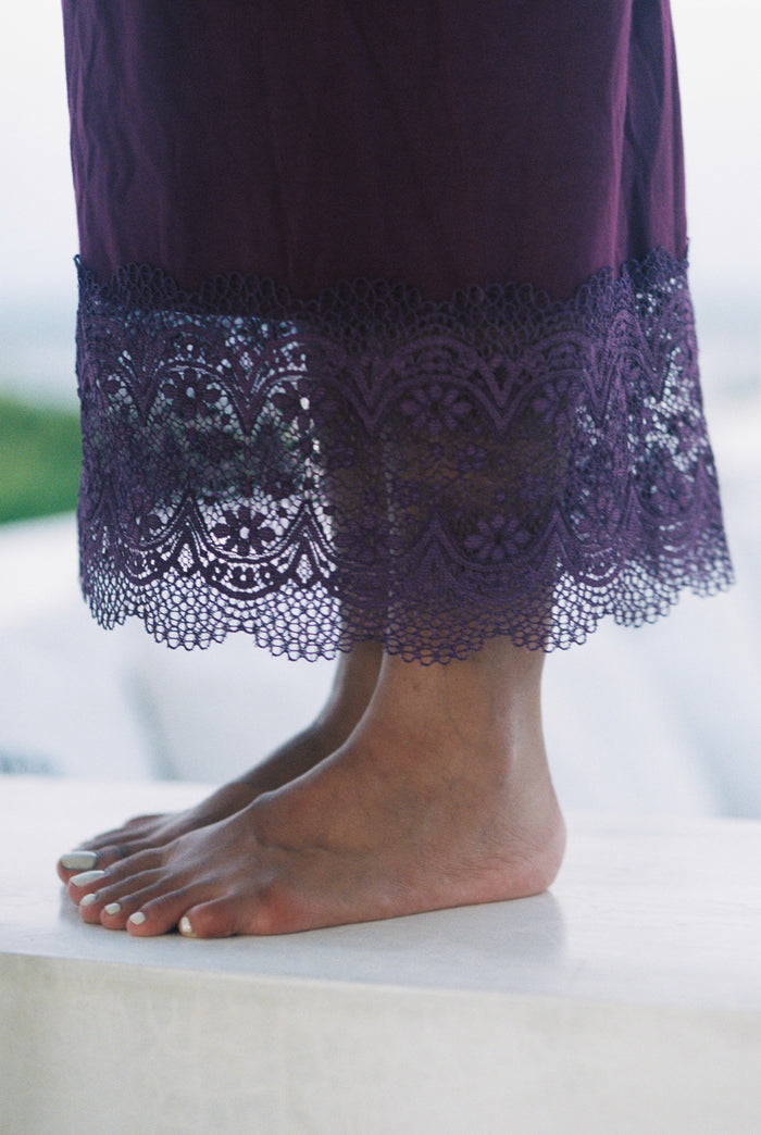 Maxi Full-Length Nightie | Plum