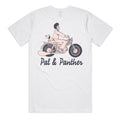 Motorcycle Pal & Panther T-Shirt - White