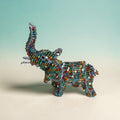 Multicolor Beaded Elephant Ornament