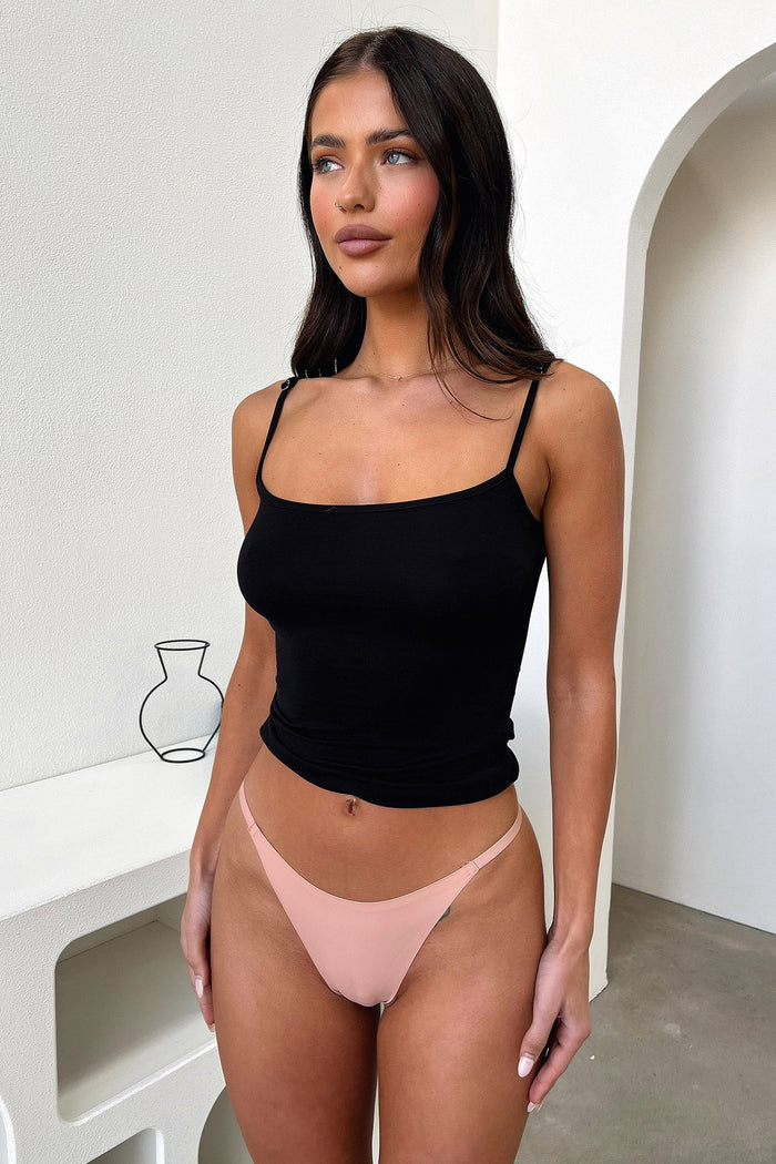 Niki Seamless G String - Tan
