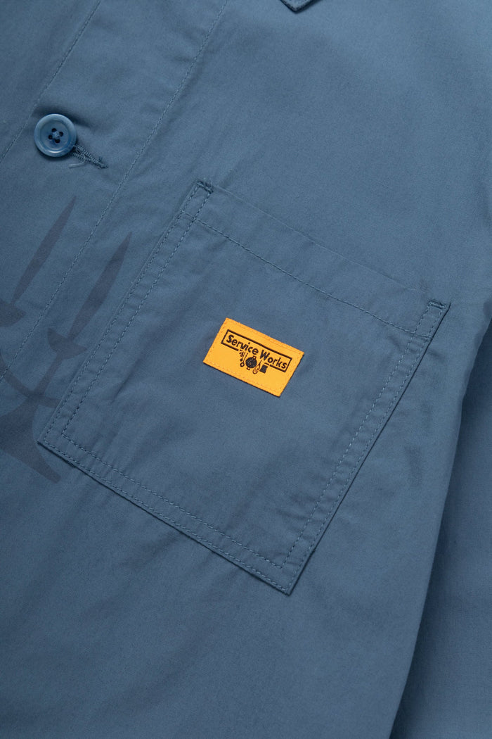 Nourish Printed Chore Shirt - Slate