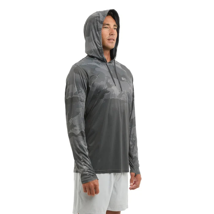 pelagic-vaportek-hooded-performance-shirt-graphite-model-side-hood