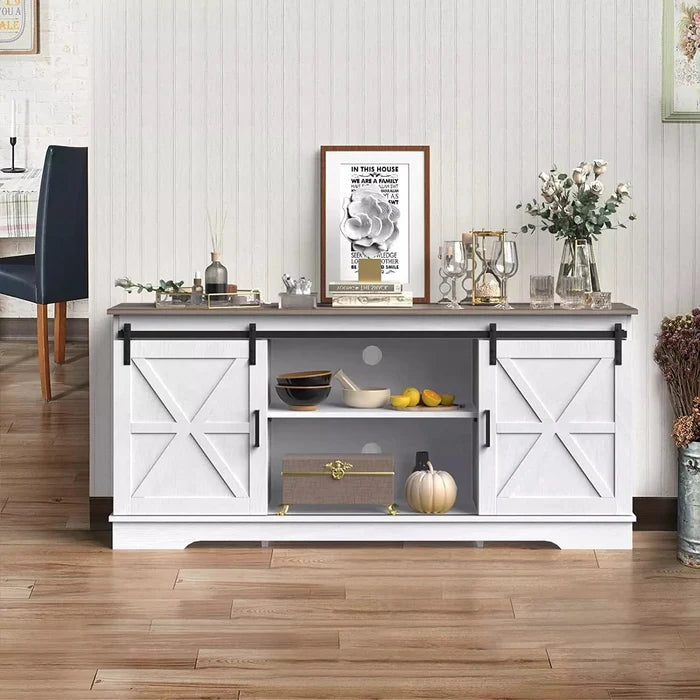 Pena Farmhouse Sideboard Buffet Cabinet Canva Home