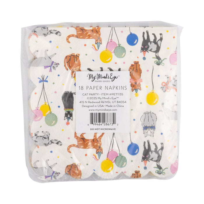 PET1135 - Cat Party Cocktail Napkin