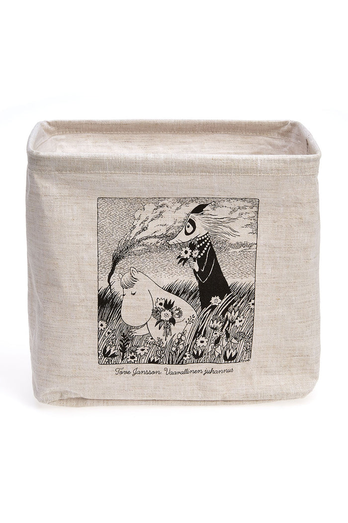 Piironki Helsinki Moomin Linen Storage Basket Midsummer
