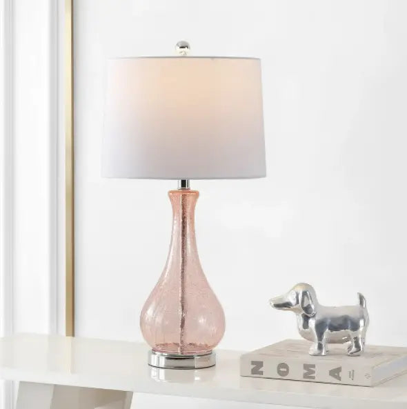 Pink Vase Bedside Table Lamp Canva Home