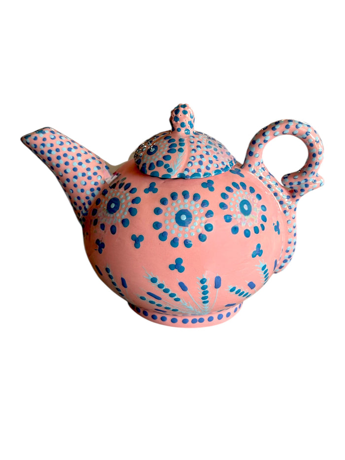 Potters Hand Painted Trillium PinkTeapot
