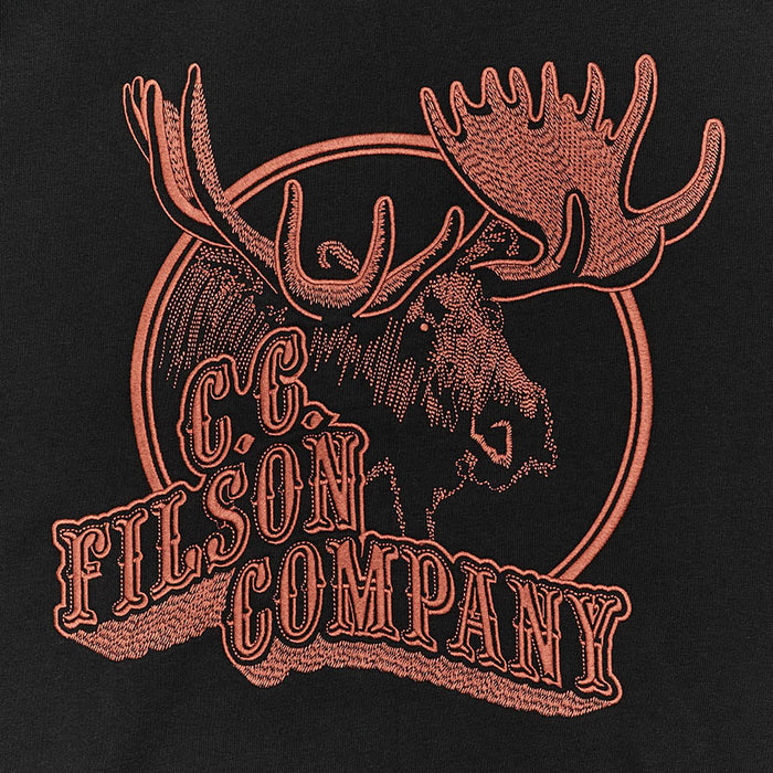 Prospector Embroidered Hoodie - Black Moose