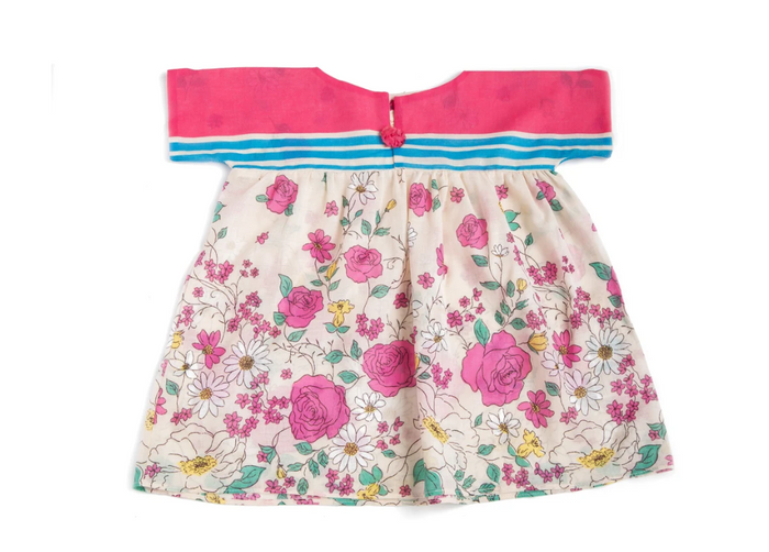 Rainbow Rose Dress for Baby Girls