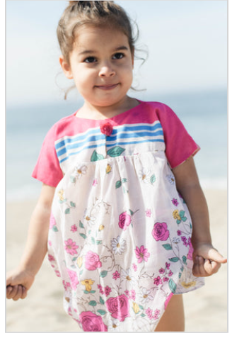 Rainbow Rose Dress for Baby Girls