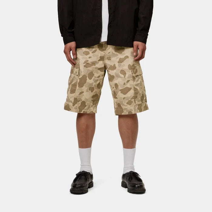 Regular Cargo Short - Camo Duck Rinsed