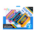Rewind Cassette Retro Erasers - Set of 3