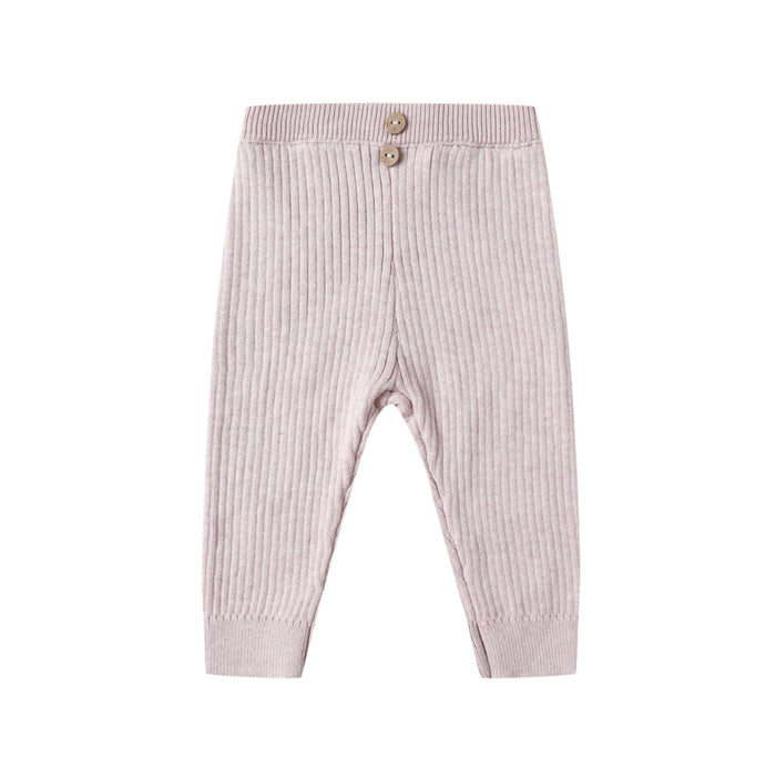 RIB KNIT LEGGING || LILAC
