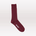 Rib Socks - Burgundy