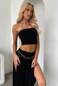 Rosalia Strapless Top - Black