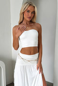 Rosalia Strapless Top - White