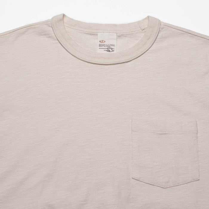 Roy Heavy Slub T-Shirt - Ecru