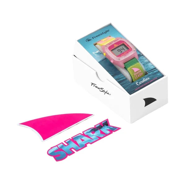 Freestyle Caroline Marks Shark Classic Leash Daydream watch strap and display detail