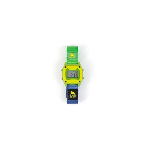 Freestyle Shark Mini Clip Neon Coast watch strap and display detail