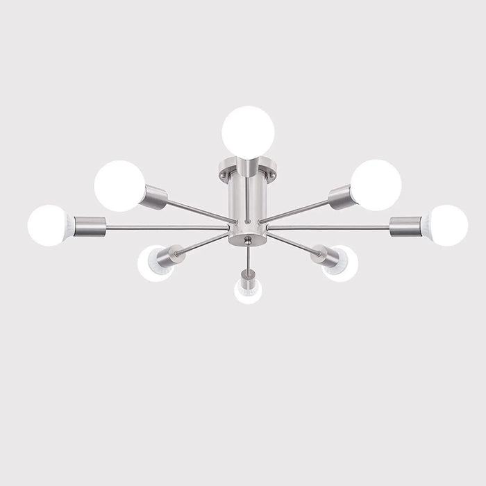 Silver 8 Bulbs Sputnik Dining Room Chandelier Canva Home