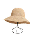 Simple Colorful Dots Raffia Straw Bucket Hat DP25E412