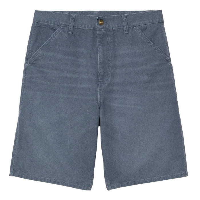 Single Knee Short - Dusky Blue Stone Canvas