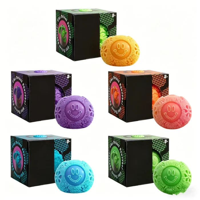 Smiley Face Plush Squeeze Stress Ball