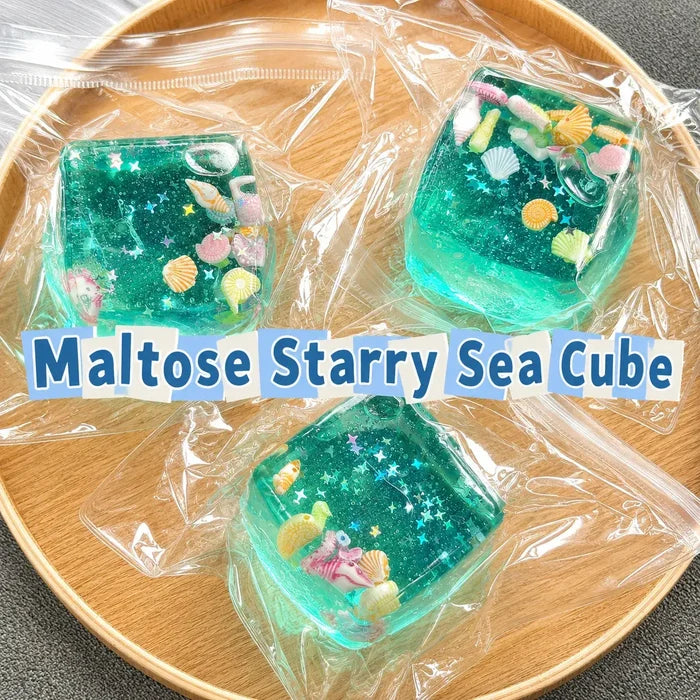Starry Sea Treasure Cube Squishy Toy