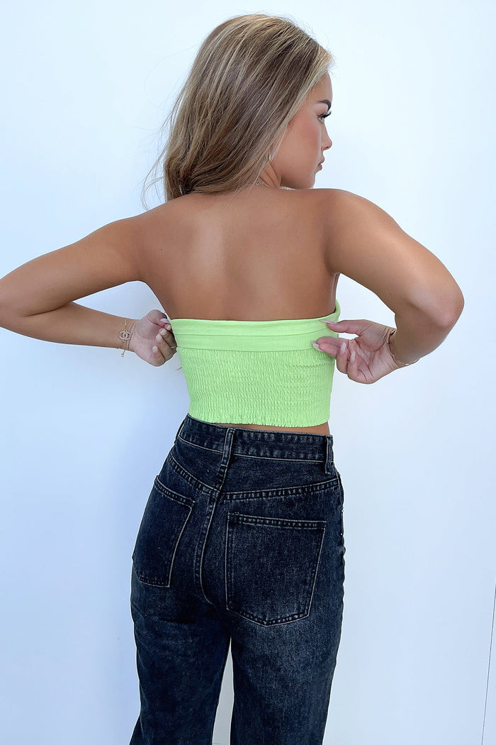 Stephanie Crop - Lime Green