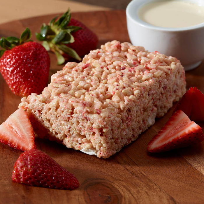 Strawberries & Cream Crispie Treat