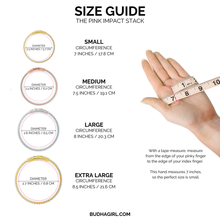 The Pink Impact Stack Size Guide | BuDhaGirl