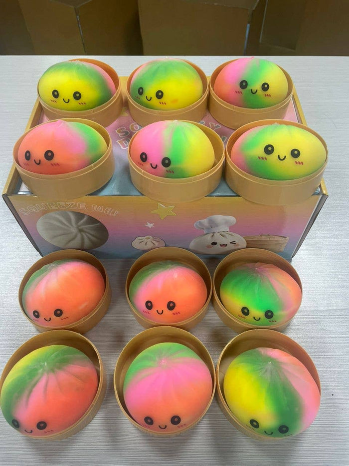 The Viral Squishy Dumpling-  BRIGHT  Rainbow Edition