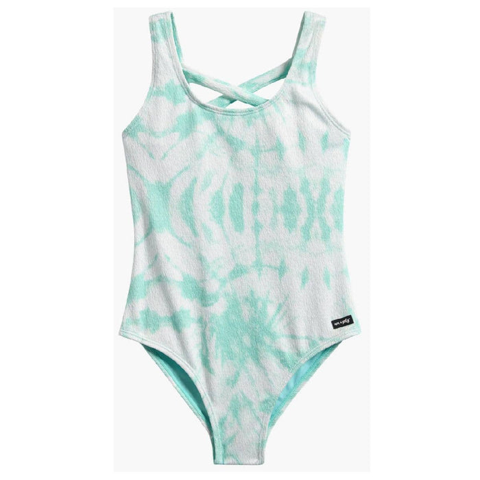 Tween Crisscross Strap Textured One-Piece