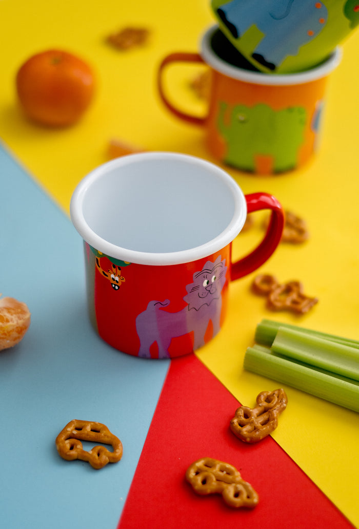 Wacky Animal Enamel Mug