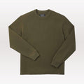 Waffle Knit Crew - Mossy Rock