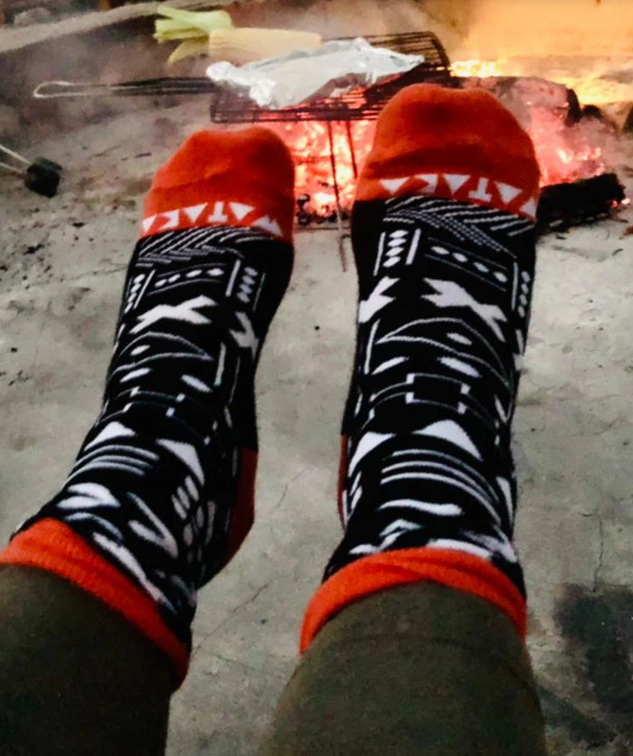 Wataka Mudcloth Socks - Crew Length