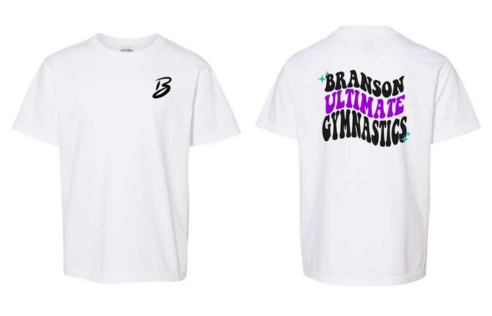 Wavy Adult Print Left Chest and Back